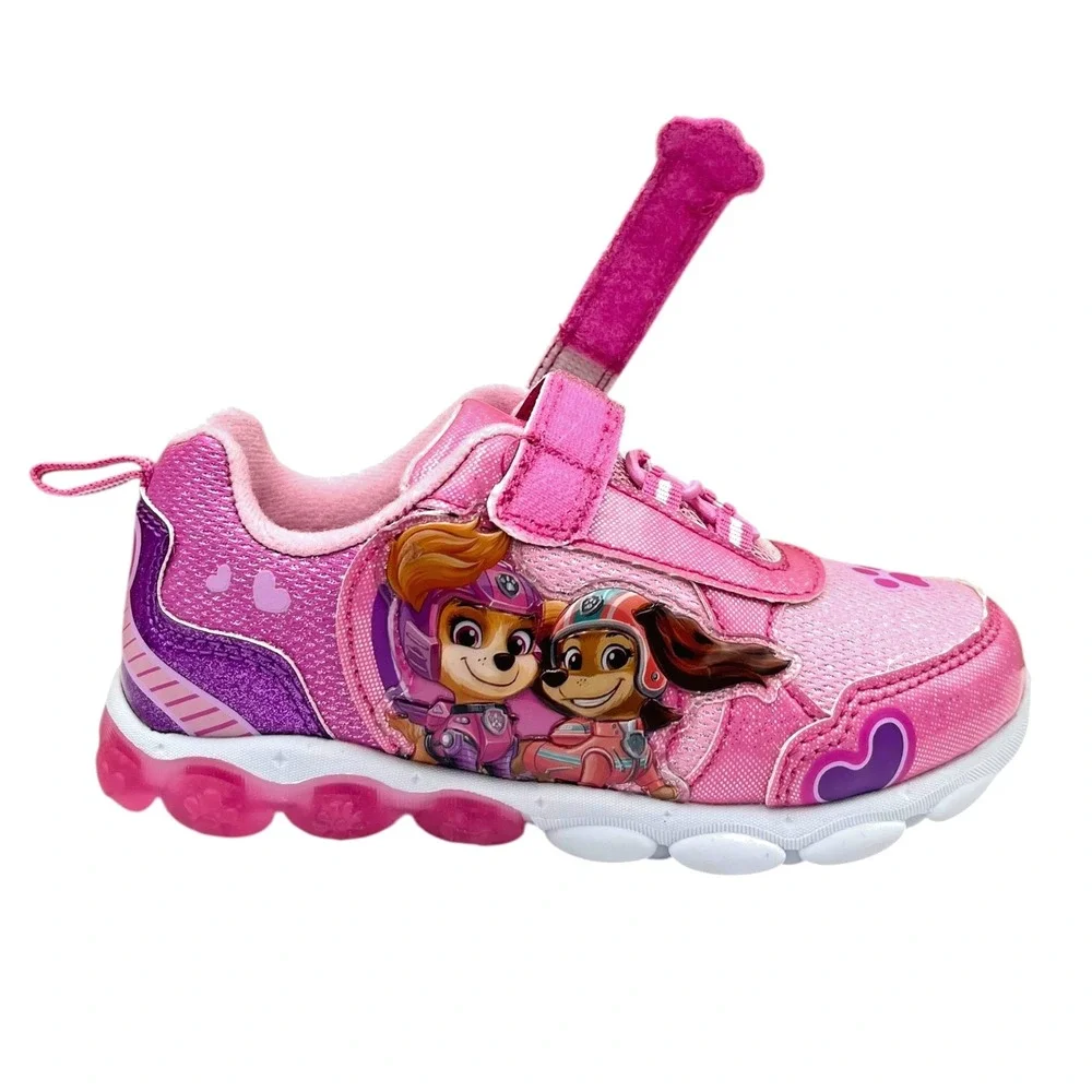 Nickelodeon Paw Patrol Little Girls Light-up Slip-on Shoes Size 12 Pink Purple‎